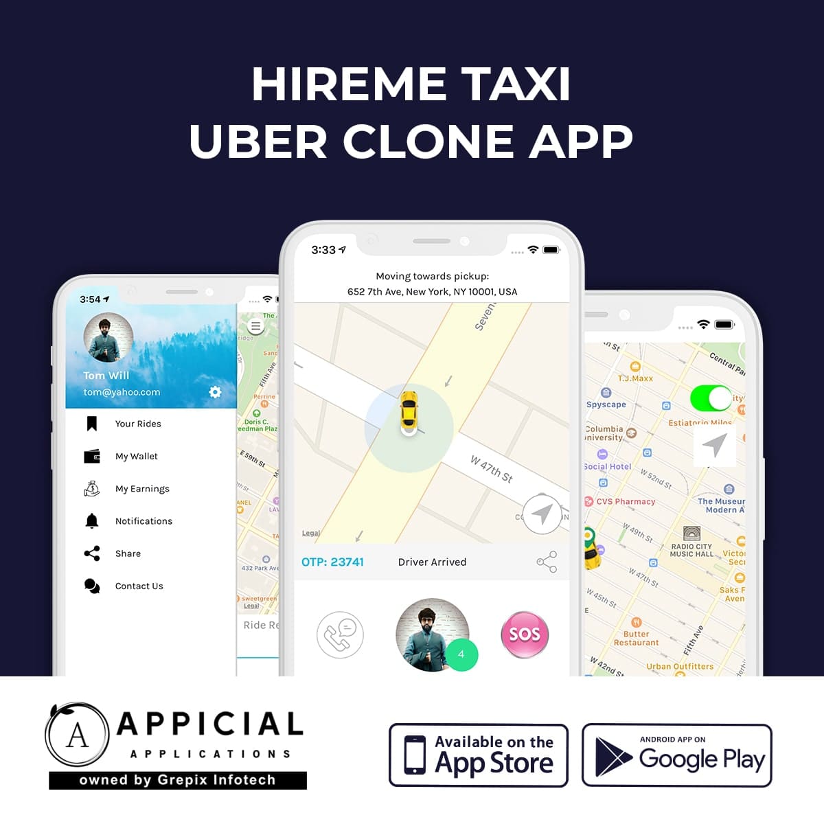 on-demand taxi app