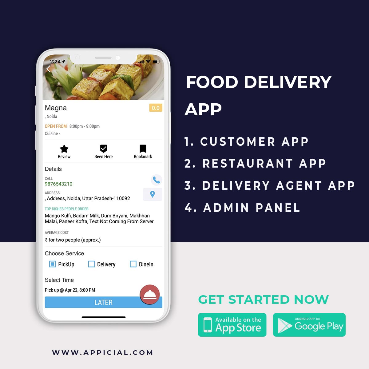 food delivery app