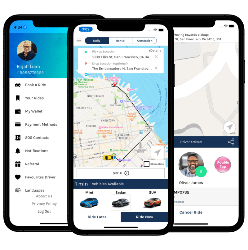 Uber Ride Sharing App | On Demand Ride Sharing App Development