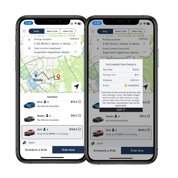 uber app flow