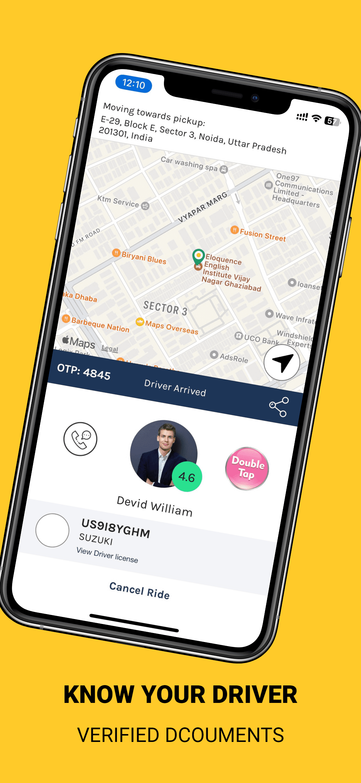 ride-sharing app