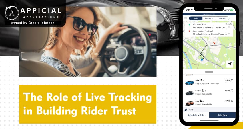 The Role of Live Tracking in Building Rider Trust