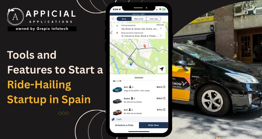 Tools and Features to Start a Ride-Hailing Startup in Spain